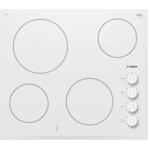 Sklokeramická varná doska Bosch, 4 zóny, 60 cm, biela
