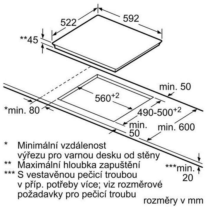 Sklokeramická varná doska Bosch PKF 651B17E