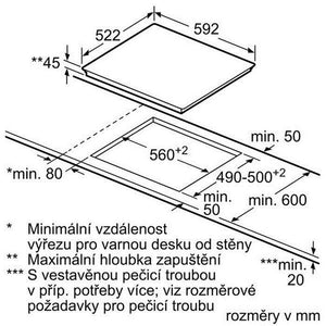 Sklokeramická varná doska Bosch PKF 651B17E