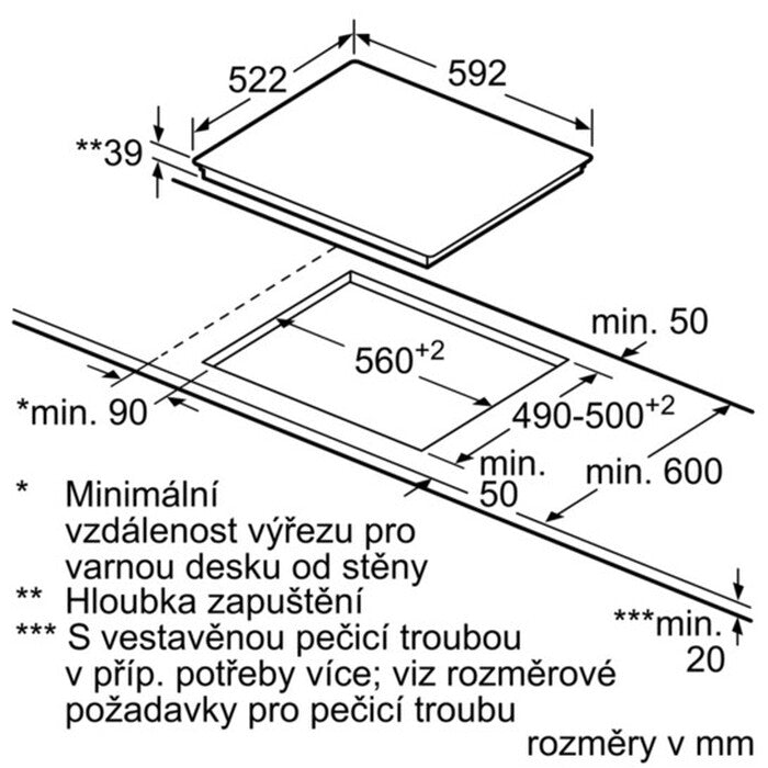 Sklokeramická varná doska Bosch PKN651FP1E