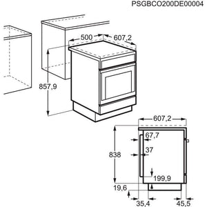 Sklokeramický sporák AEG CCB56481BW POŠKODENÝ OBAL