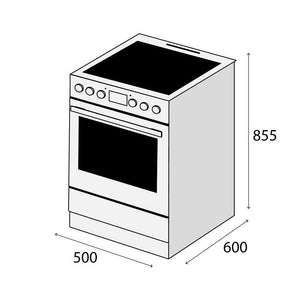 Sklokeramický sporák Concept SVE6550wh POŠKODENÝ OBAL