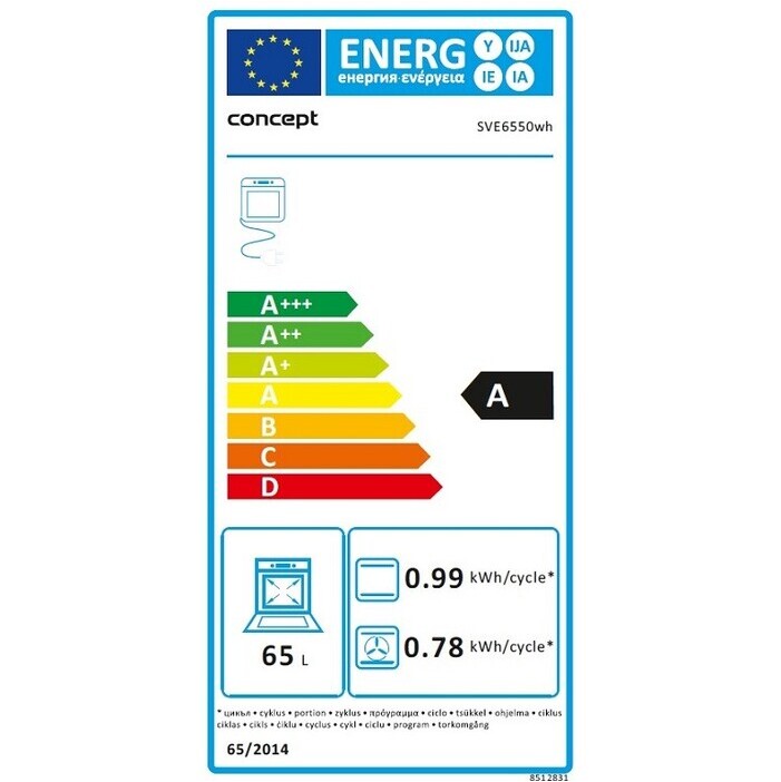 Sklokeramický sporák Concept SVE6550wh POŠKODENÝ OBAL
