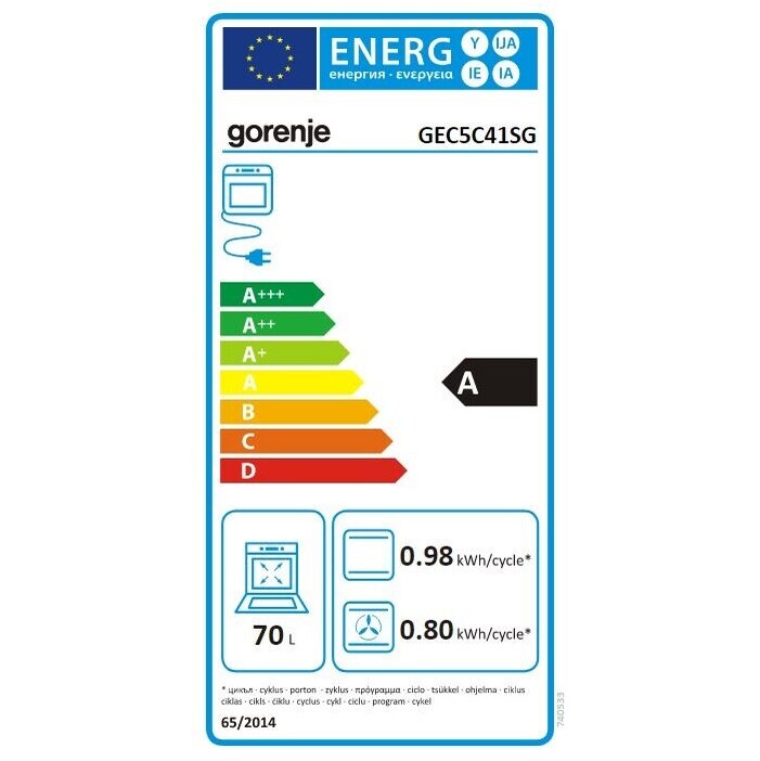 Sklokeramický šporák Gorenje GEC5C41SG POŠKODENÝ OBAL