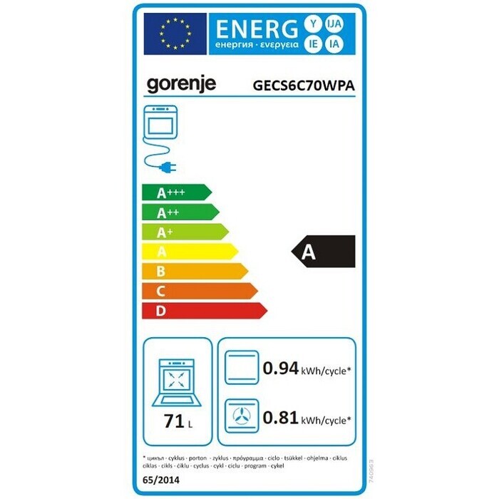 Sklokeramický šporák Gorenje GECS6C70WPA POŠKODENÝ OBAL