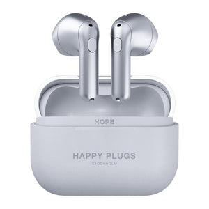True Wireless slúchadlá Happy Plugs Hope, strieborná POŠKODENÝ OB