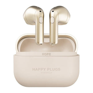 True Wireless slúchadlá Happy Plugs Hope, zlatá
