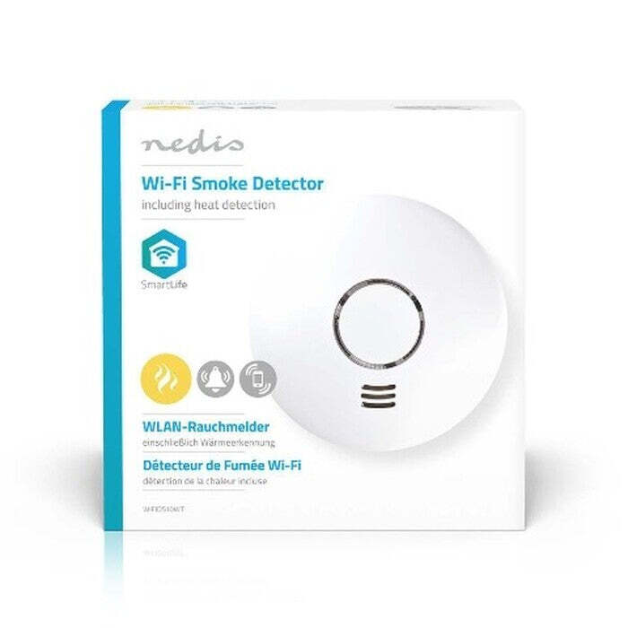 SMART detektor dymu Nedis WIFIDS10WT, WiFi