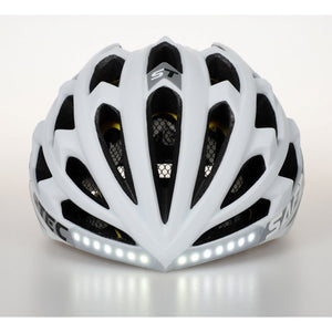 Smart helma SafeTec TYR 3, M, LED smerovka, bluetooth, biela