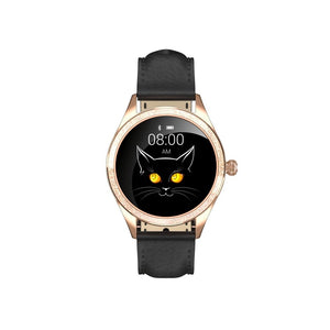 Smart hodinky ARMODD Candywatch Crystal 2, kožený rem, zlatá