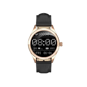 Smart hodinky ARMODD Candywatch Crystal 2, kožený rem, zlatá