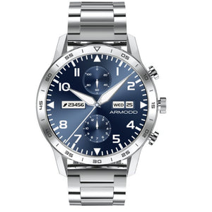Smart hodinky ARMODD Silentwatch 4 Pro, strieborná