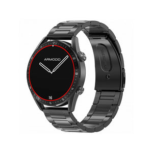 Smart hodinky Armodd Silentwatch 5 Pro, kovový remienok, čierna