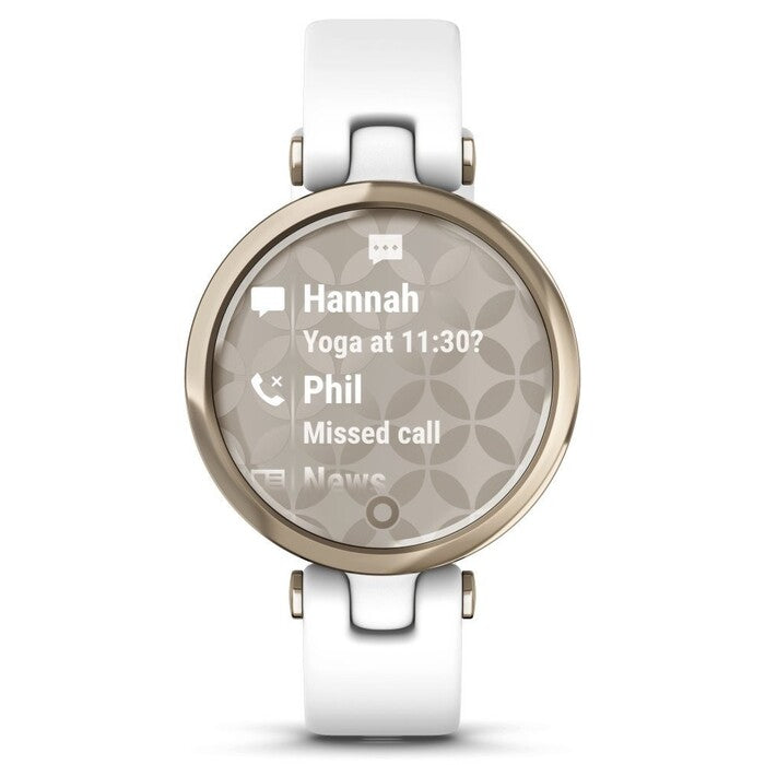 Smart hodinky Garmin Lily Sport, zlaté/biele