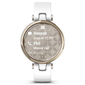 Smart hodinky Garmin Lily Sport, zlaté/biele