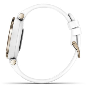 Smart hodinky Garmin Lily Sport, zlaté/biele