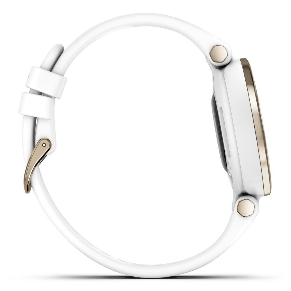 Smart hodinky Garmin Lily Sport, zlaté/biele
