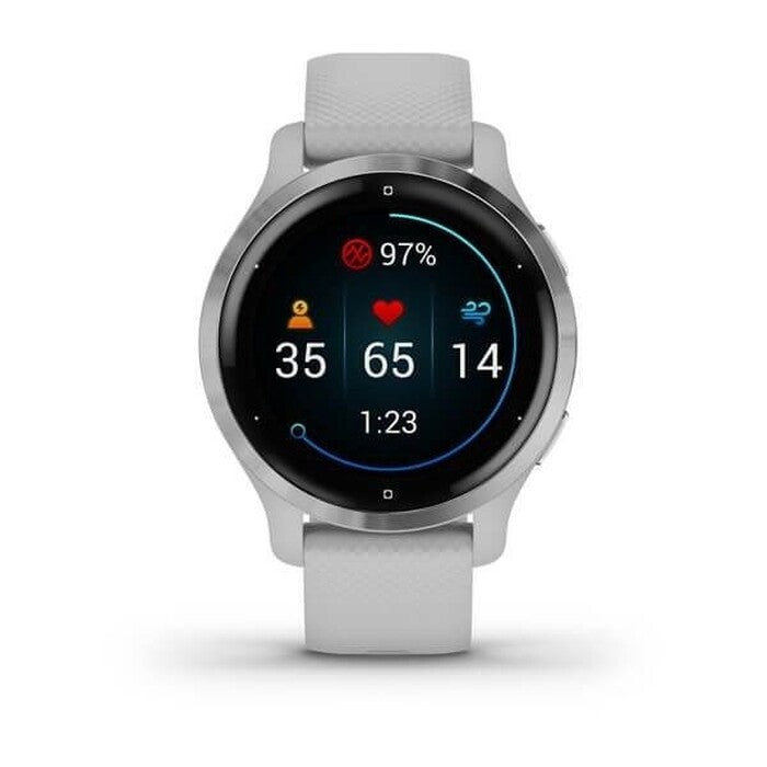 Smart hodinky Garmin Venu 2S, strieborné