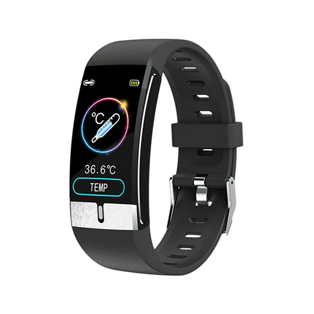 Smart hodinky Immax Temp Fit, s meraním teploty, čierna POUŽITÉ,