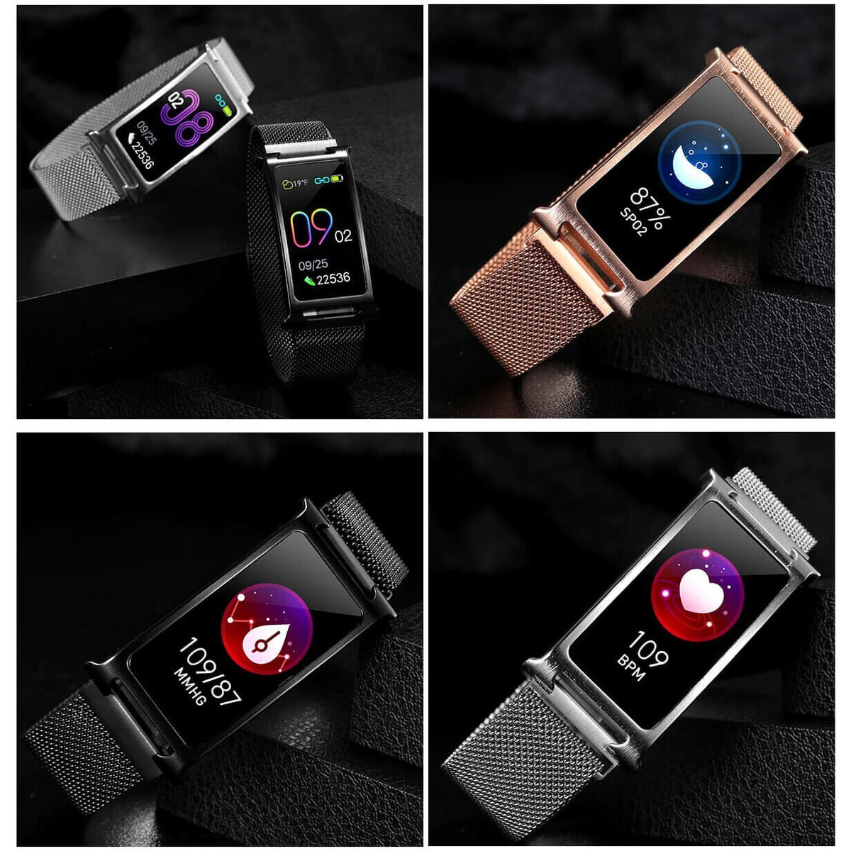 Smart náramok Smartomat Silentband 2, strieborná POUŽITÉ, NEOPOTR