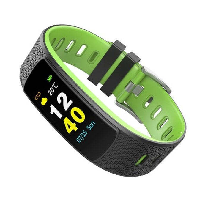 Smart náramok Umax U-Band 116HR, 2 remienky, čierna