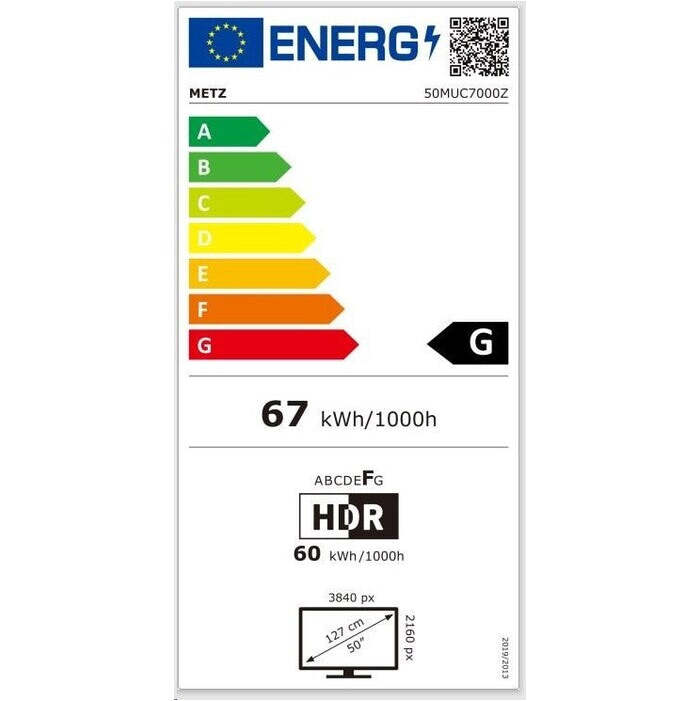 Smart televízor Metz 50MUC7000Y / 50&quot; (127 cm)