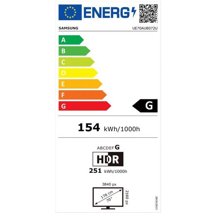 Smart televízor Samsung UE70AU8072 (2021) / 70&quot; (177 cm)
