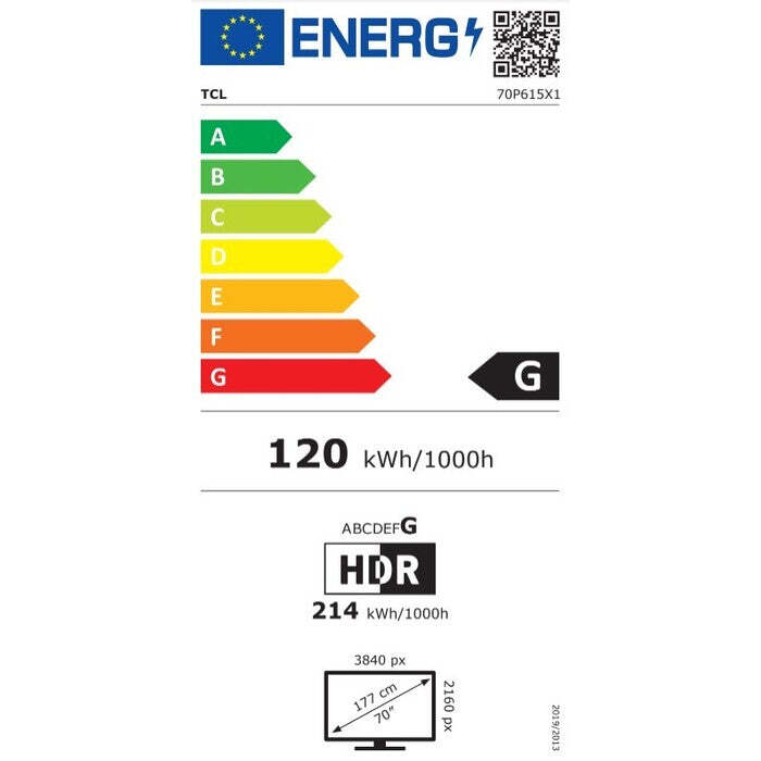 Smart televízor TCL 70P615 (2021) / 70&quot; (176 cm)