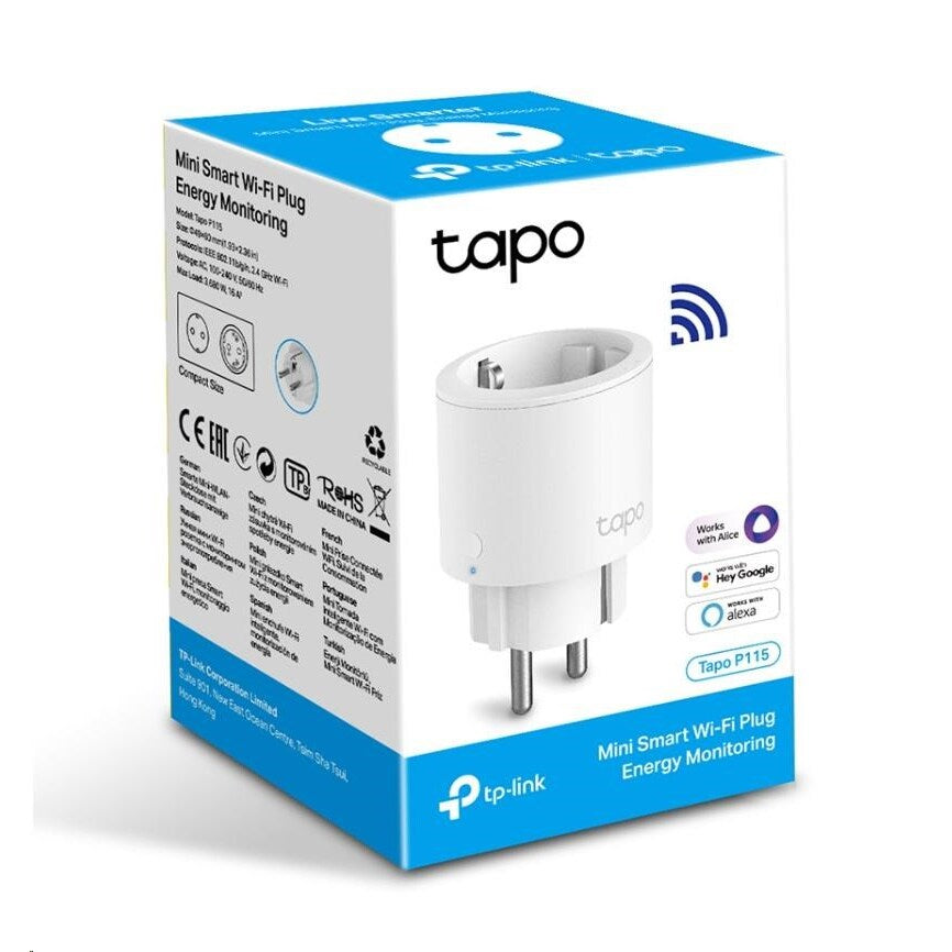 SMART zásuvka TP-Link Tapo P115, 1-pack