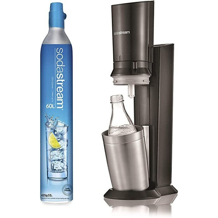 Výrobník sódy SodaStream Crystal Titanium 1016512491, čierny