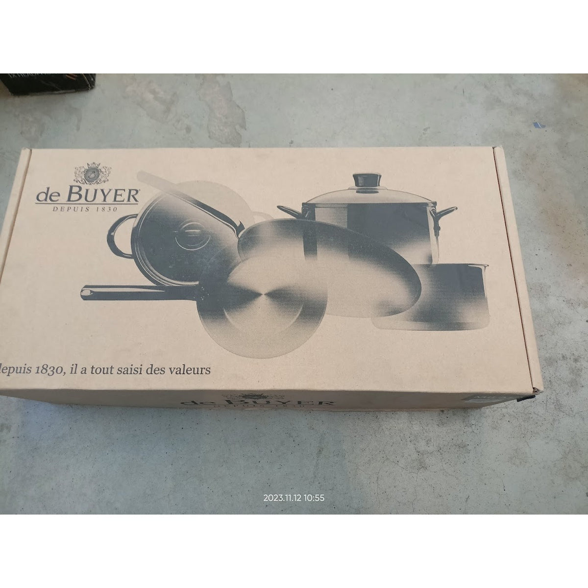 Soté panvica s dlhou rukoväťou de Buyer 341124, nerez, 24 cm