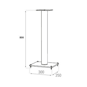 Stojan pre reprosústavy Sonorous SP 101 B-HBLK, 80cm, čierny