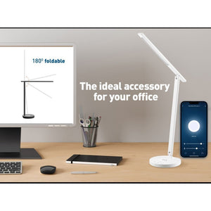 Stolná lampa Tellur Smart Light WiFi s nabíjaním, biela