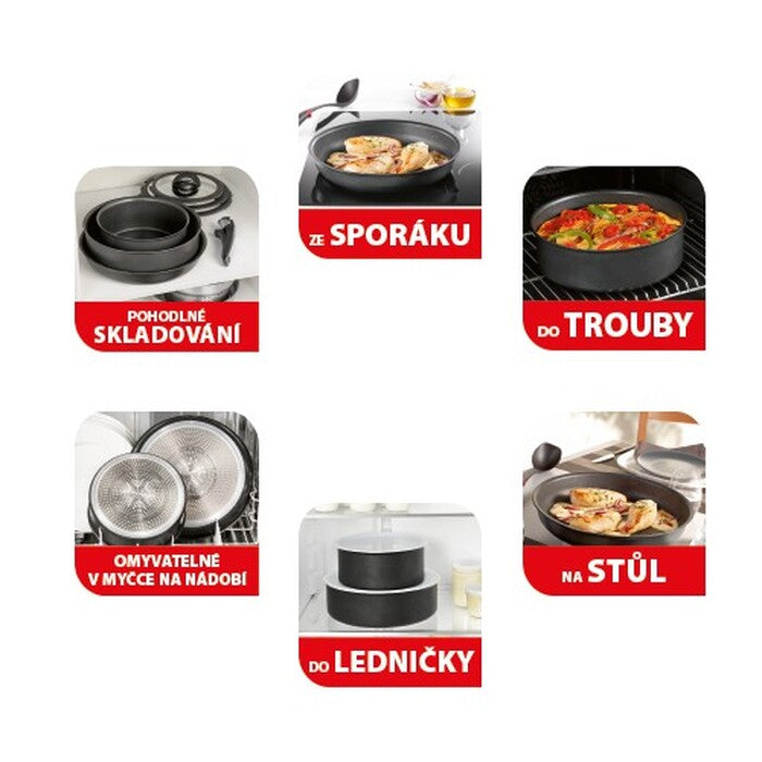 Súprava riadu Tefal L6509902 Expertise, 11 ks
