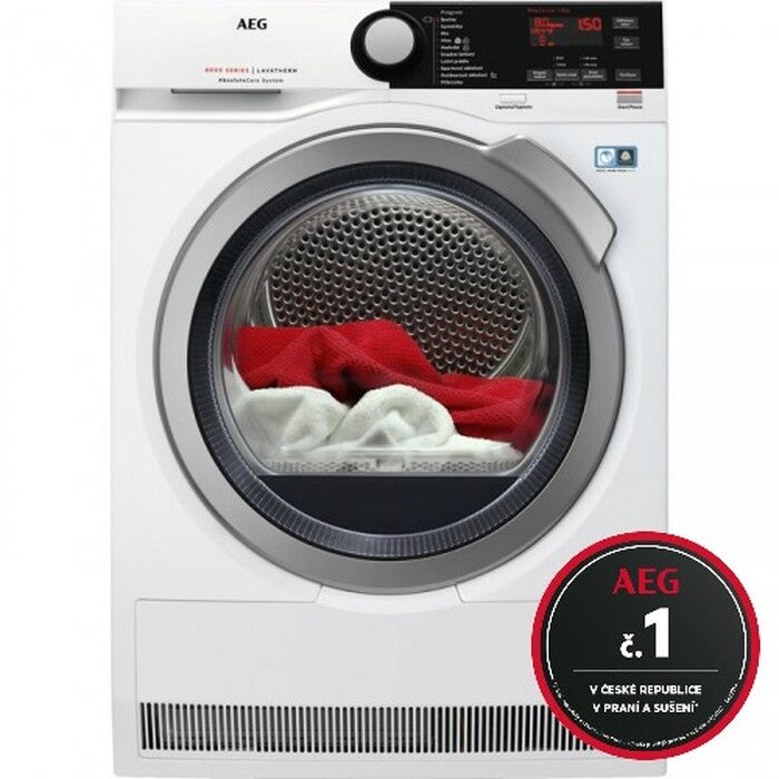 Sušička bielizne AEG AbsoluteCare T8DBE48SC, A++, 8 kg