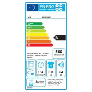 Sušička bielizne AEG ProSense T6DBG28SC, B, 8 kg