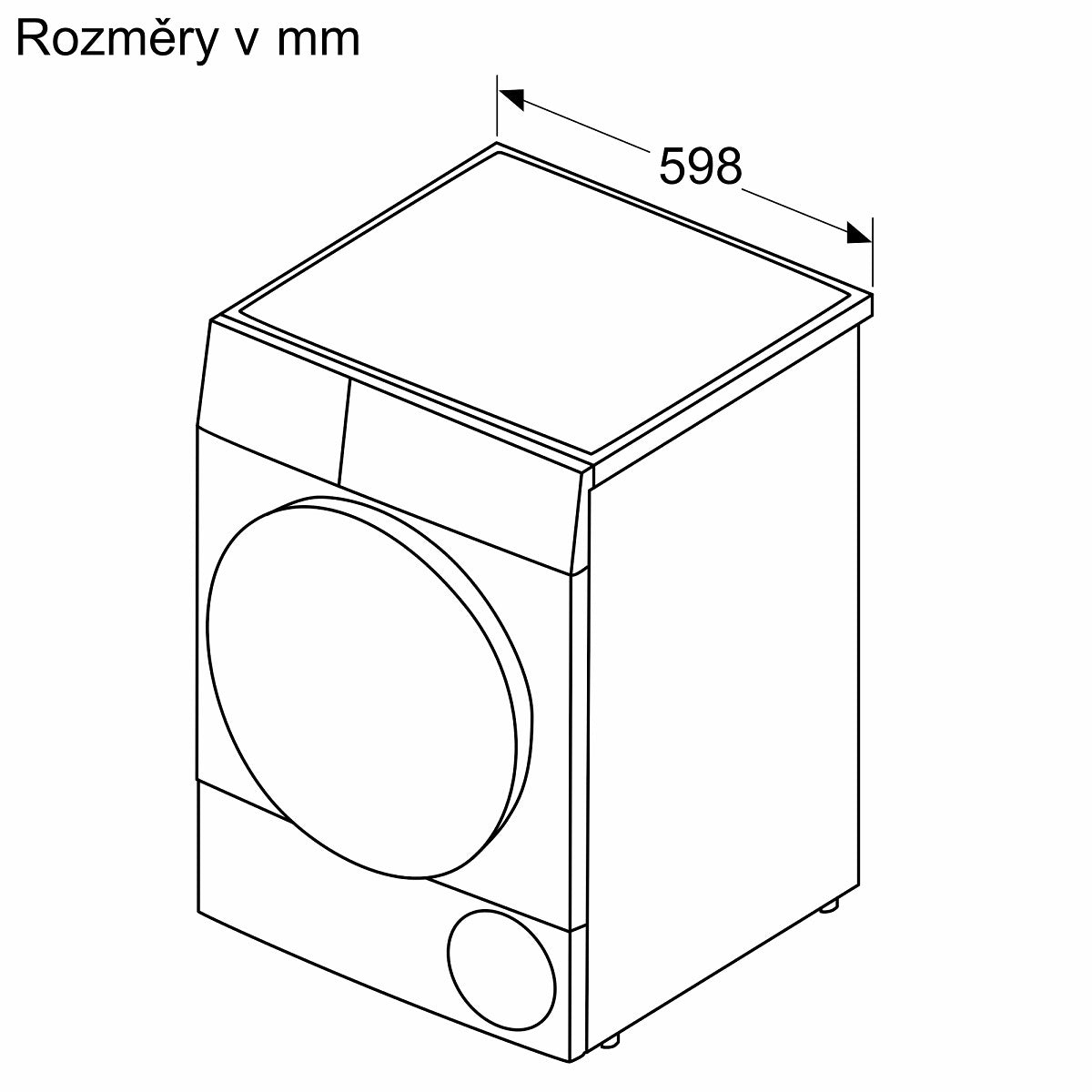 Sušička bielizne Bosch WQB245B0BY, A+++, 9kg