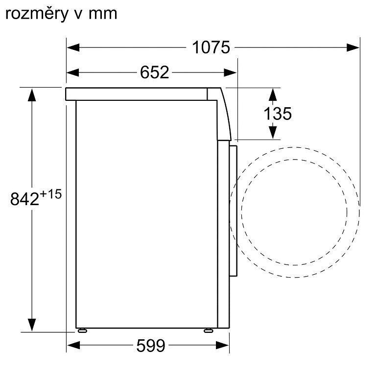 Sušička bielizne Bosch WTR85T00BY, 9 kg