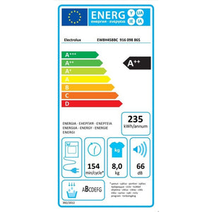 Sušička bielizne Electrolux EW8H458BC, A++, 8 kg
