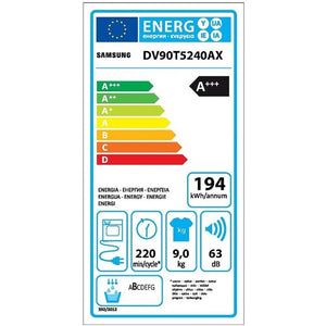 Sušička bielizne Samsung DV90T5240AX/S7, a+++, 9kg POŠKODENÝ OBAL