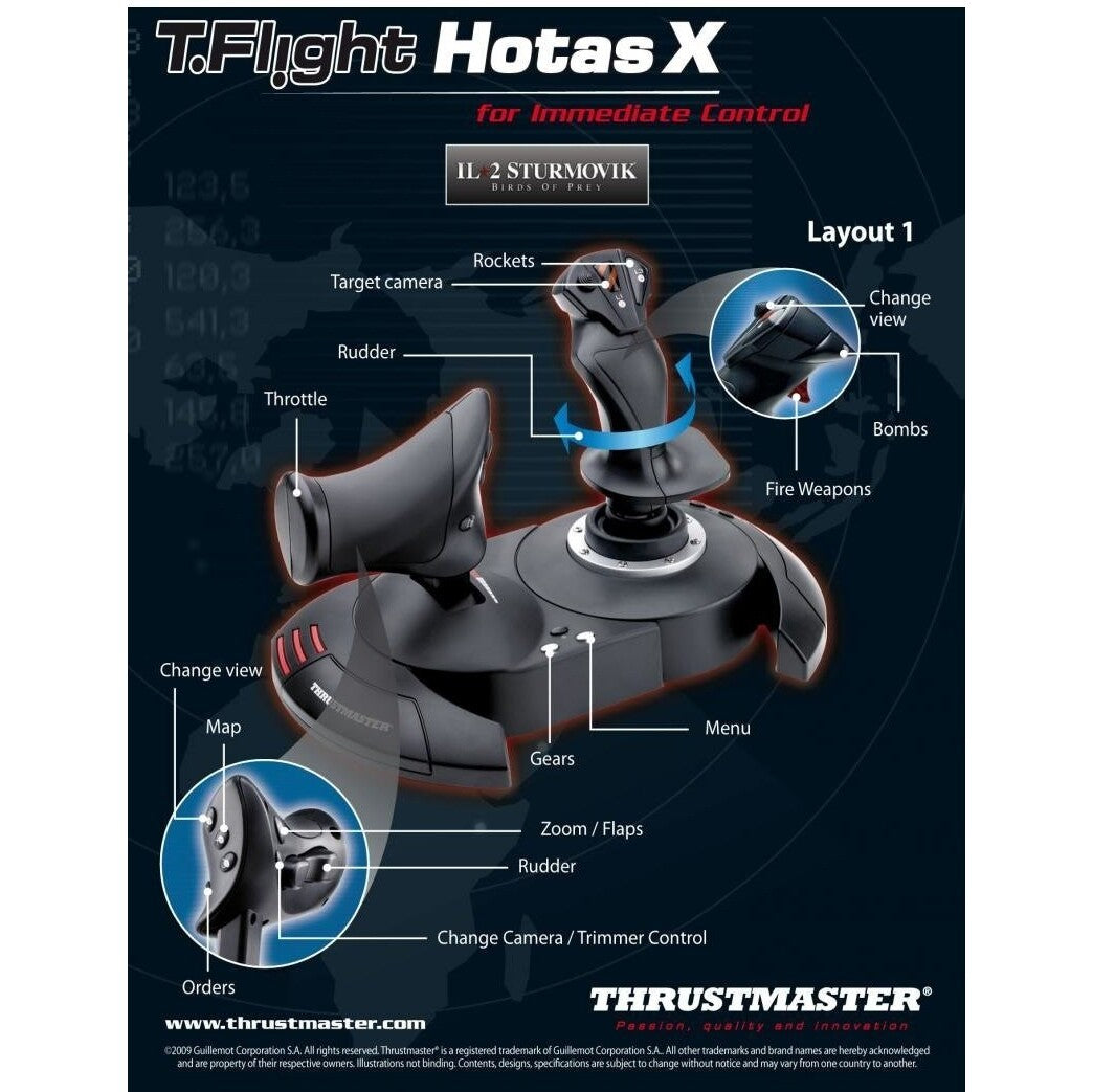T Flight Hotas X Trustmaster pro PC/PS3 (2960703)