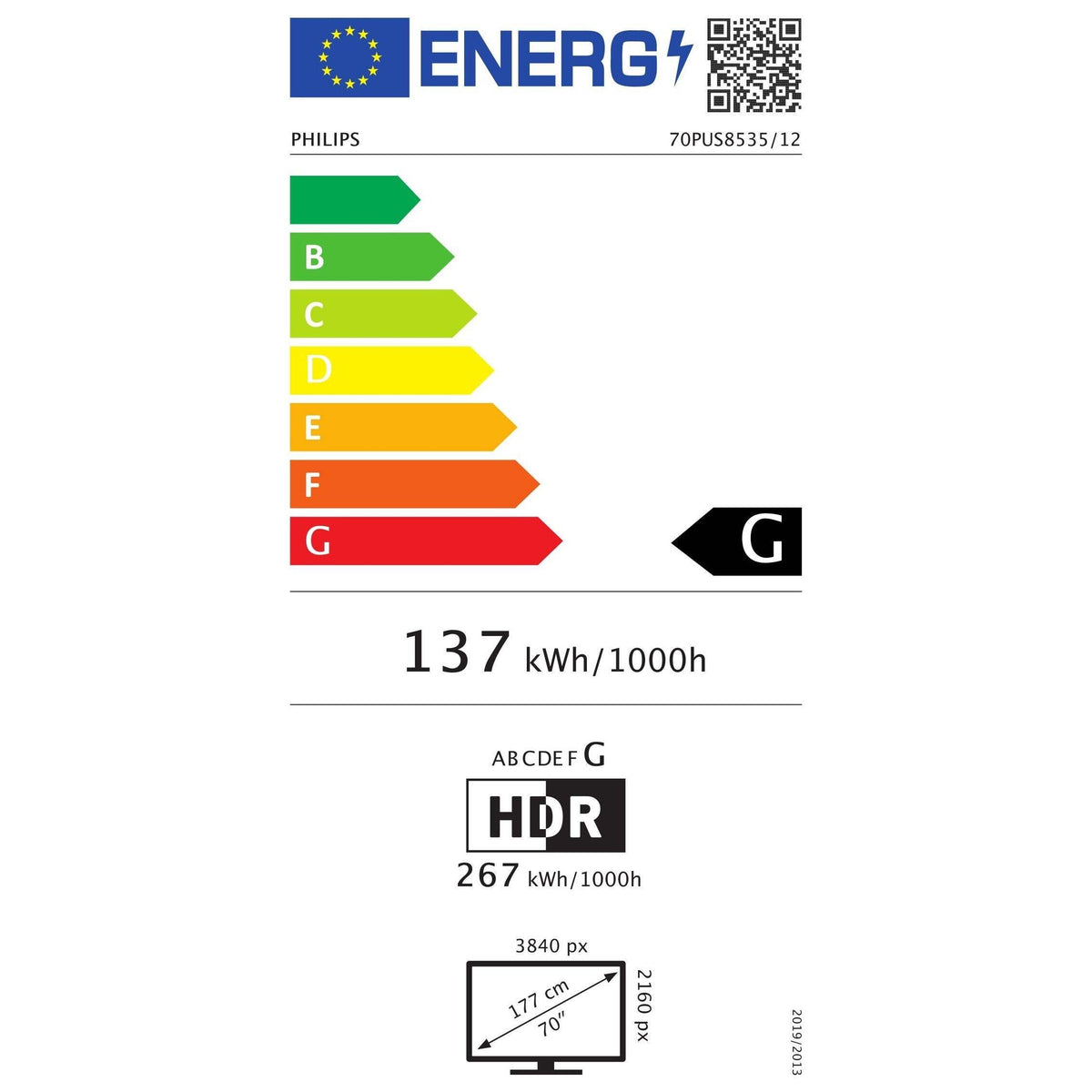 Televízor Philips 70PUS8535 (2020) / 70&quot; (178 cm)