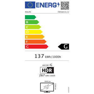 Televízor Philips 70PUS8535 (2020) / 70" (178 cm)