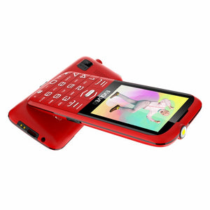 Tlačidlový telefón Evolveo EasyPhone XO, červená