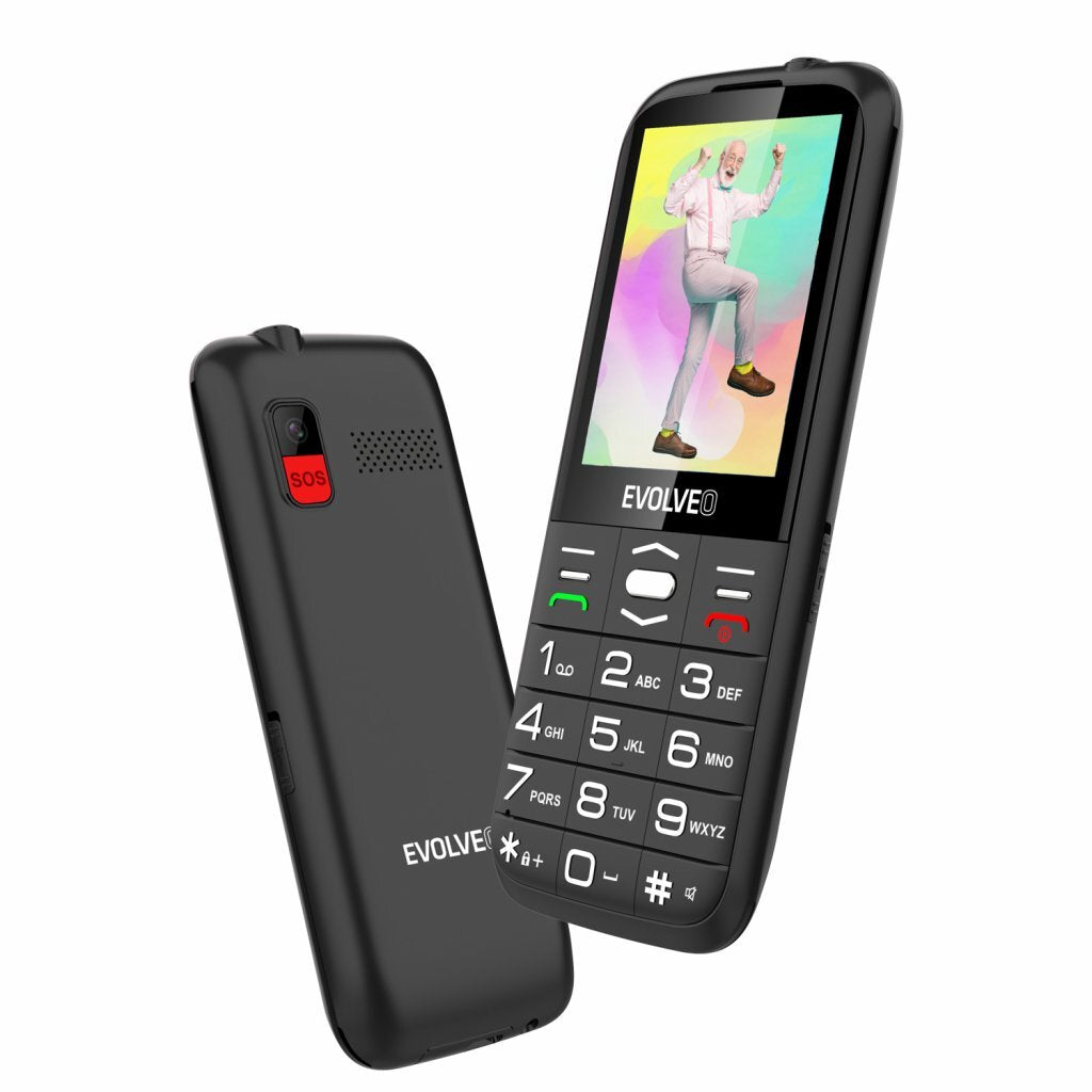 Tlačidlový telefón Evolveo EasyPhone XO, čierna
