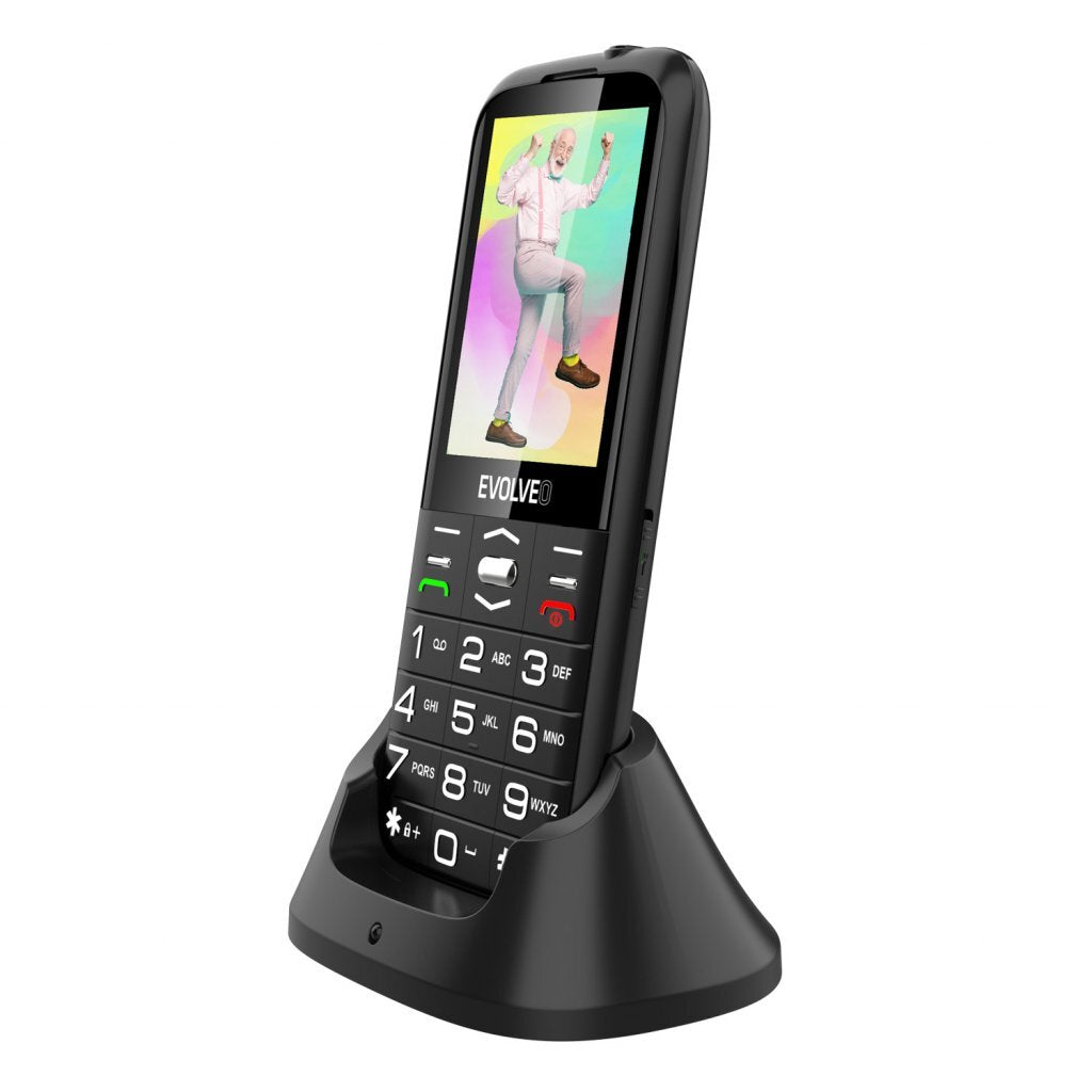 Tlačidlový telefón Evolveo EasyPhone XO, čierna