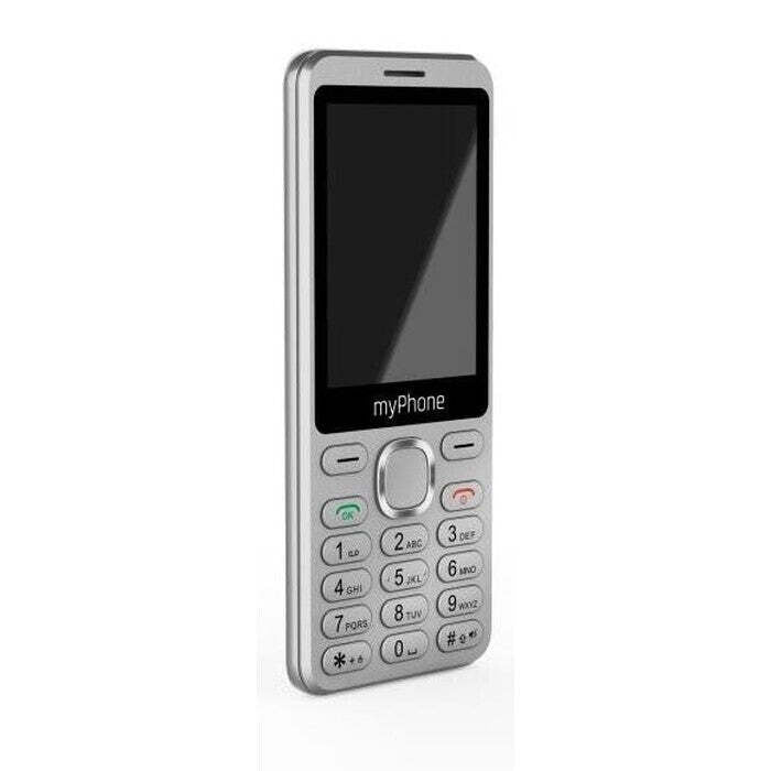 Tlačidlový telefón myPhone Maestro 2, strieborná