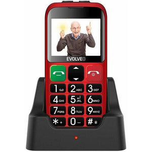 Tlačidlový telefón pre seniorov Evolveo EasyPhone EB, červená