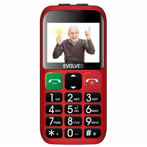 Tlačidlový telefón pre seniorov Evolveo EasyPhone EB, červená