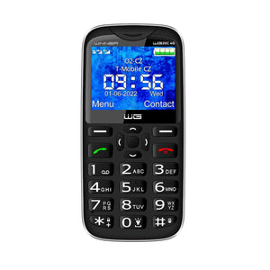 Tlačidlový telefón Winner WG20C, 128 MB, čierny